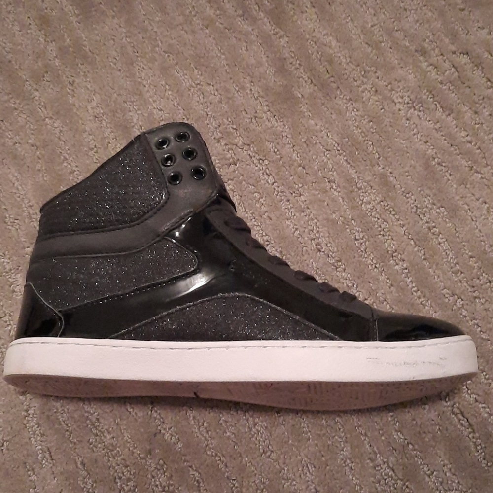 Pastry Black Glitter Sneakers Size 10 - Picture 3 of 7